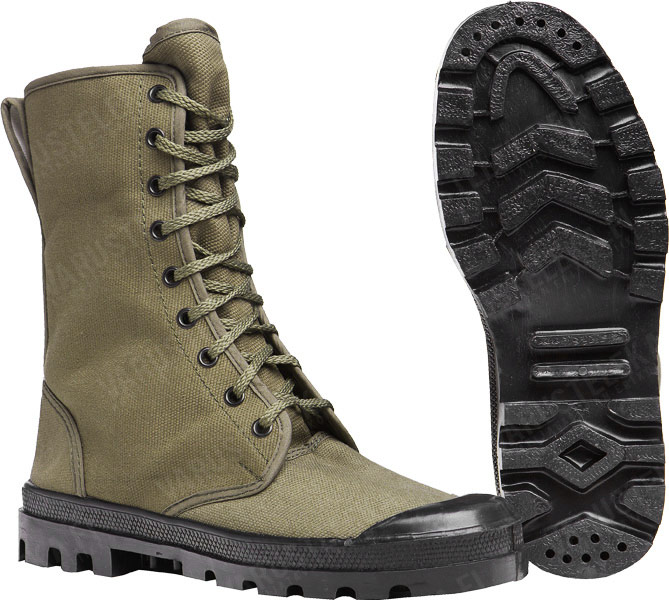 canvas jungle boots