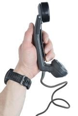 Swiss Feldtelefon 50  Field Telephone, Surplus. Comes with an ergonomic design handset that definitely requires a comeback.