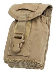 USMC FSBE Canteen Pouch, Coyote Brown, Surplus. Mesh bottom.