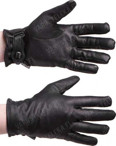 BW-type Lined Leather Gloves, Black