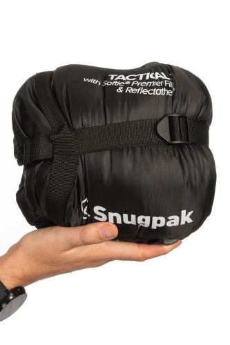 Snugpak Tactical 2 Sleeping Bag. Comes with a compression bag, 18 x 17 cm / 7" x 7".