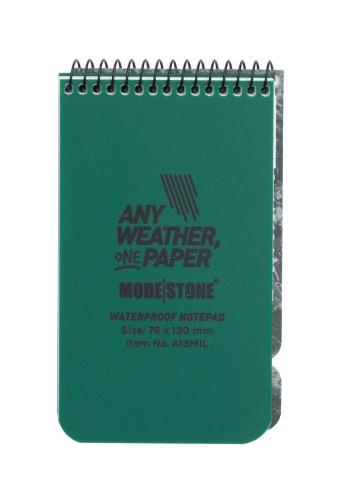 Modestone Waterproof Notepad, 76 x 130 mm. 