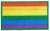 Särmä rainbow flag patch, 77 x 47 mm, velcro