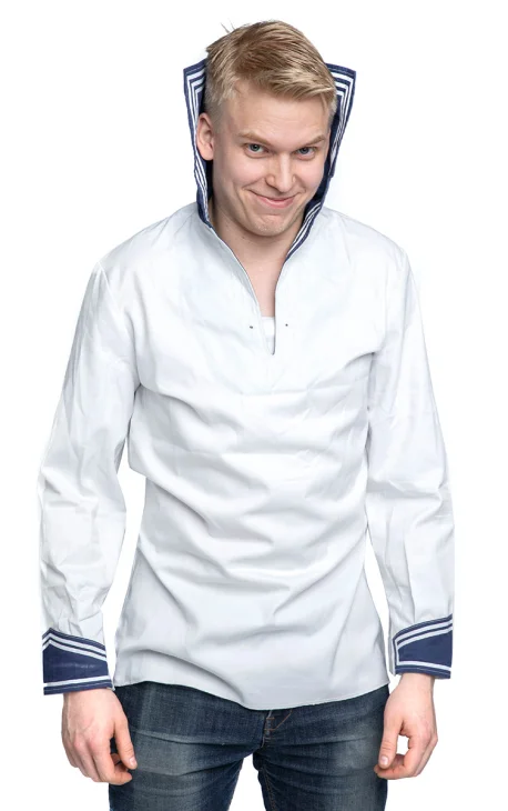Vintage German navy sailor shirt middy naval maritime