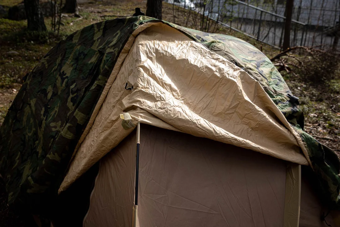 USMC Combat Tent, Two Man, Woodland, Surplus - Varusteleka.com