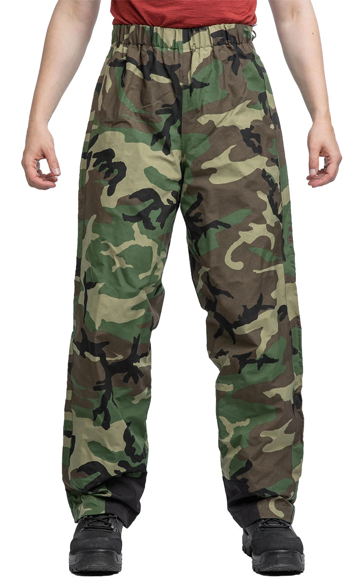 NEAT military fabric camo slacks 最終価格 Dutch Field Pants w. Membrane, Woodland, Surplus