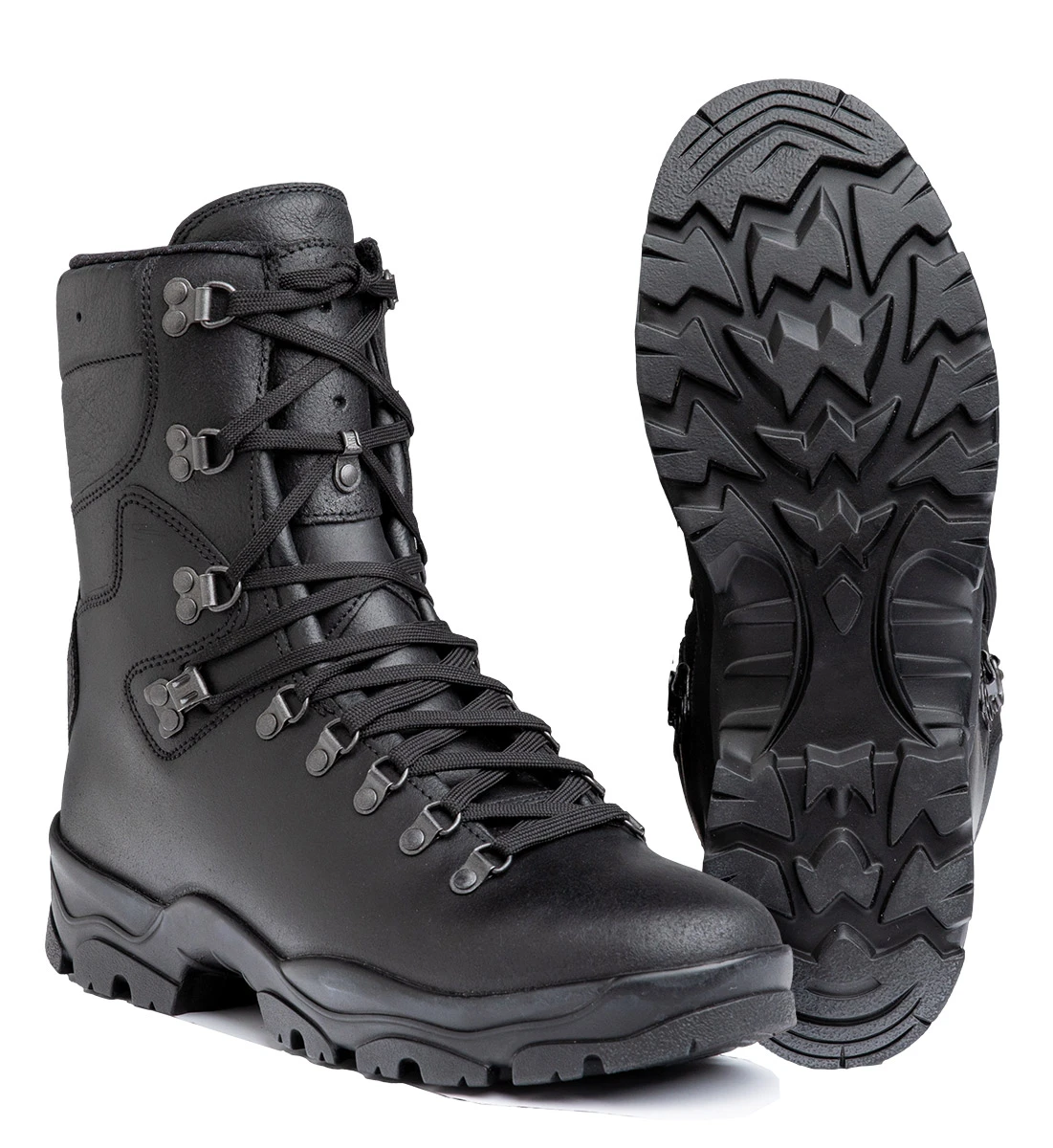 French FELIN Combat Boots Black Surplus EU 44 UK 10.0