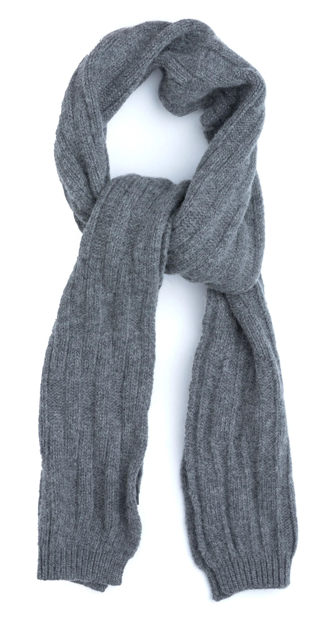 th products KNIT SCARF GRAY マフラー th products KNIT SCARF GRAY マフラー