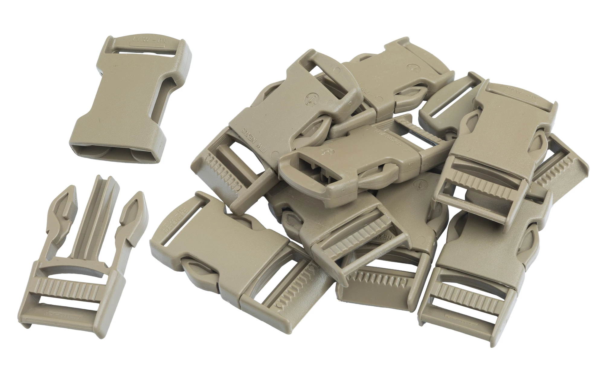 【AAKE】BUCKLE SLIT WARP OPS PZDX164171 S.J. Dual Adjustable Side Release Buckle with