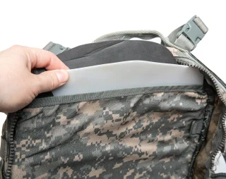 The padding and plastic stiffener may not be included but usually is. In case it's missing it's fairly simple to DIY.