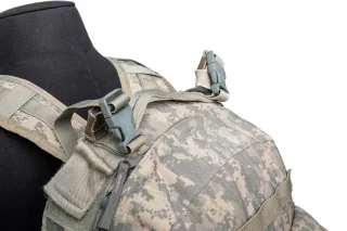Carrying handle and accessory straps for small rolls on the top.