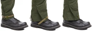 Pictured are the Swedish equipment straps, which doubled up as blousers. These are not included.