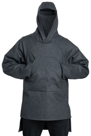 Blanket Shirt, Größe S/M, Modell 182 cm/6'0" groß, Brustumfang 95 cm/37".