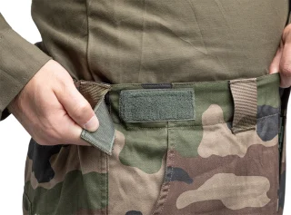 Elastic velcro adjustment tabs at the waist.