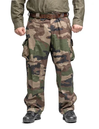 The pant legs are wide all the way down.