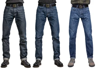 These have been used for six months before the first wash. Note how especially the length has shrunk. Last one on the right is about 3 months more wear and one wash.