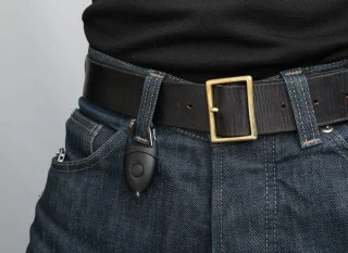 Always with you, on a belt loop for example