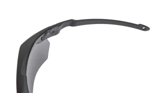 Flat temples for use with ear cups.