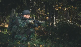 The M05 Woodland Camo is discontinued.
