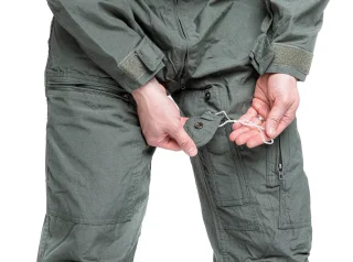 Knife pocket.