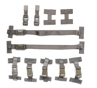Kommt mit I-Stangen, elastischen H-Stangen und langen und kurzen T-Stangen.