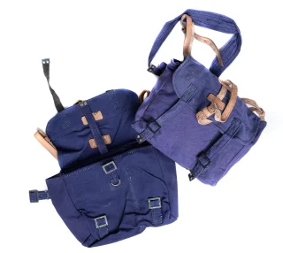 The color and material varies from darker color to lighter one and from  thicker canvas to thin one.