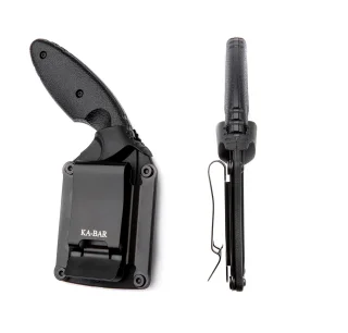 Eine Hülle mit Gürtelclip ist im Lieferumfang enthalten. Sie ist für das Tragen auf der linken Seite konfiguriert, kann aber leicht auf die rechte Seite umgestellt werden.