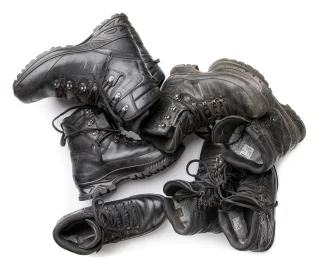 Here's the condition to expect. A pair of other boots snuck into the photo but they are separated in our inventory.