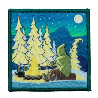 Varusteleka talvileiri moraalimerkki