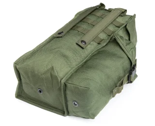 On the backside there are MOLLE/PALS attachments and webbing.