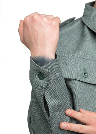Button cuff.