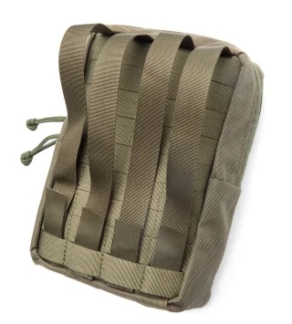 The PALS-compatible straps in the back can be weaved into belt loops as well.