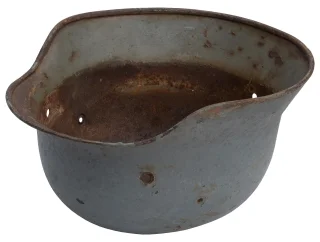 Some helmets come like this, just the shell without straps or suspension.