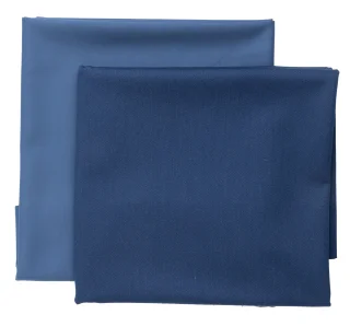 Blue. The shade of blue can vary