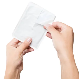 The warmer has an adhesive surface.