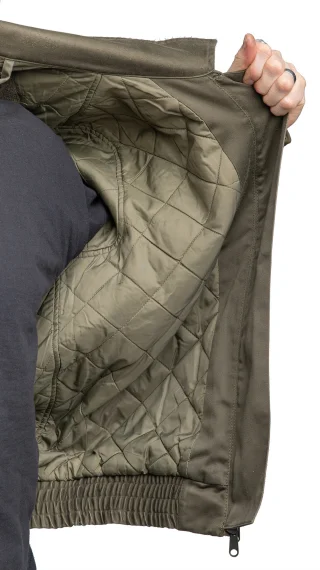 Diese Jacke ist gefüttert.