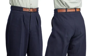 For your belt these have awesome "belt tunnels" along with the regular belt loops on the back. Belt not included.