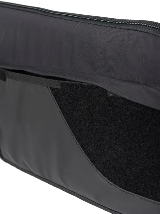 Velcro pocket at the muzzle end.
