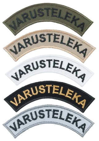 Varusteleka Kaarimerkki omalla tekstillä, 3-Pack