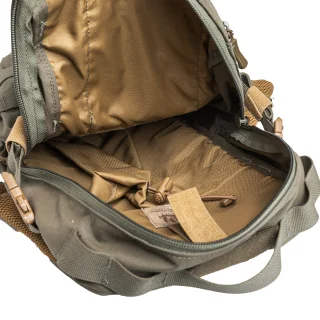 There is a sleeve for a 2 L (50 oz.) hydration bladder inside the main compartment.