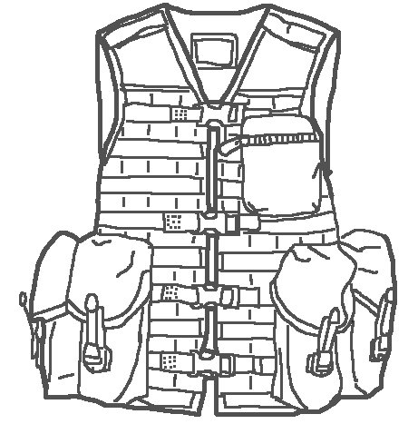 Tactical Vest Template Roblox Sketch Coloring Page