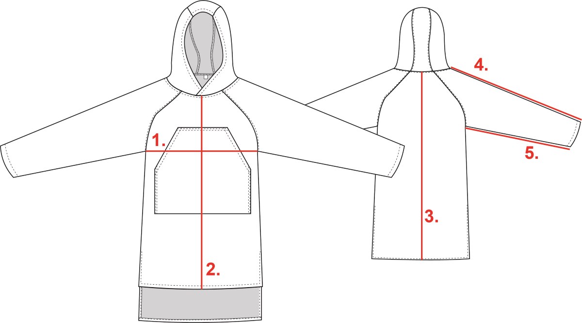 Särmä Blanket Shirt measurement guide