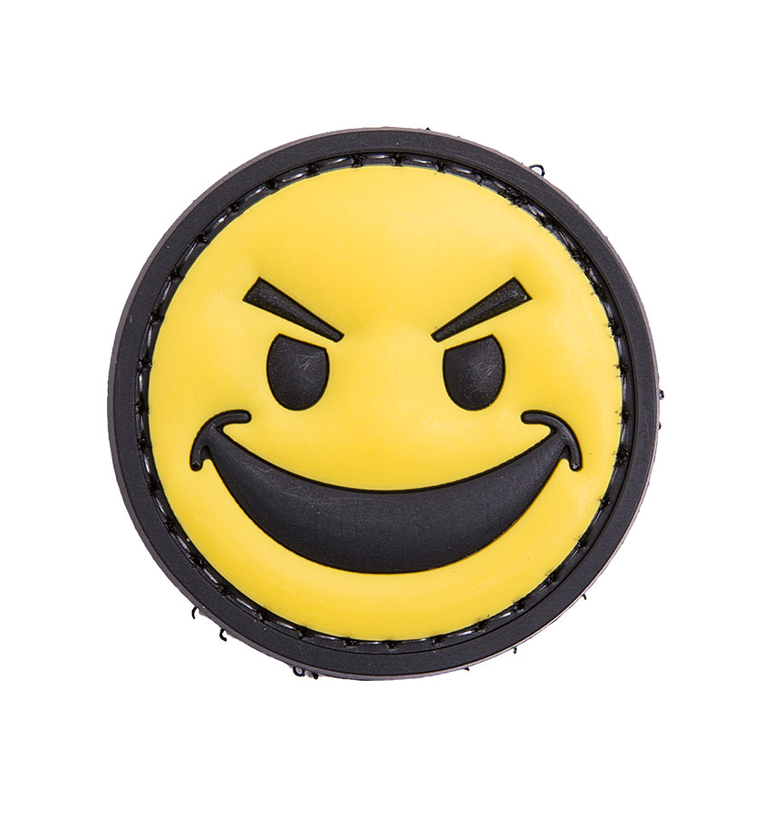 Smiling face PVC morale patch Smiling face PVC morale patch
