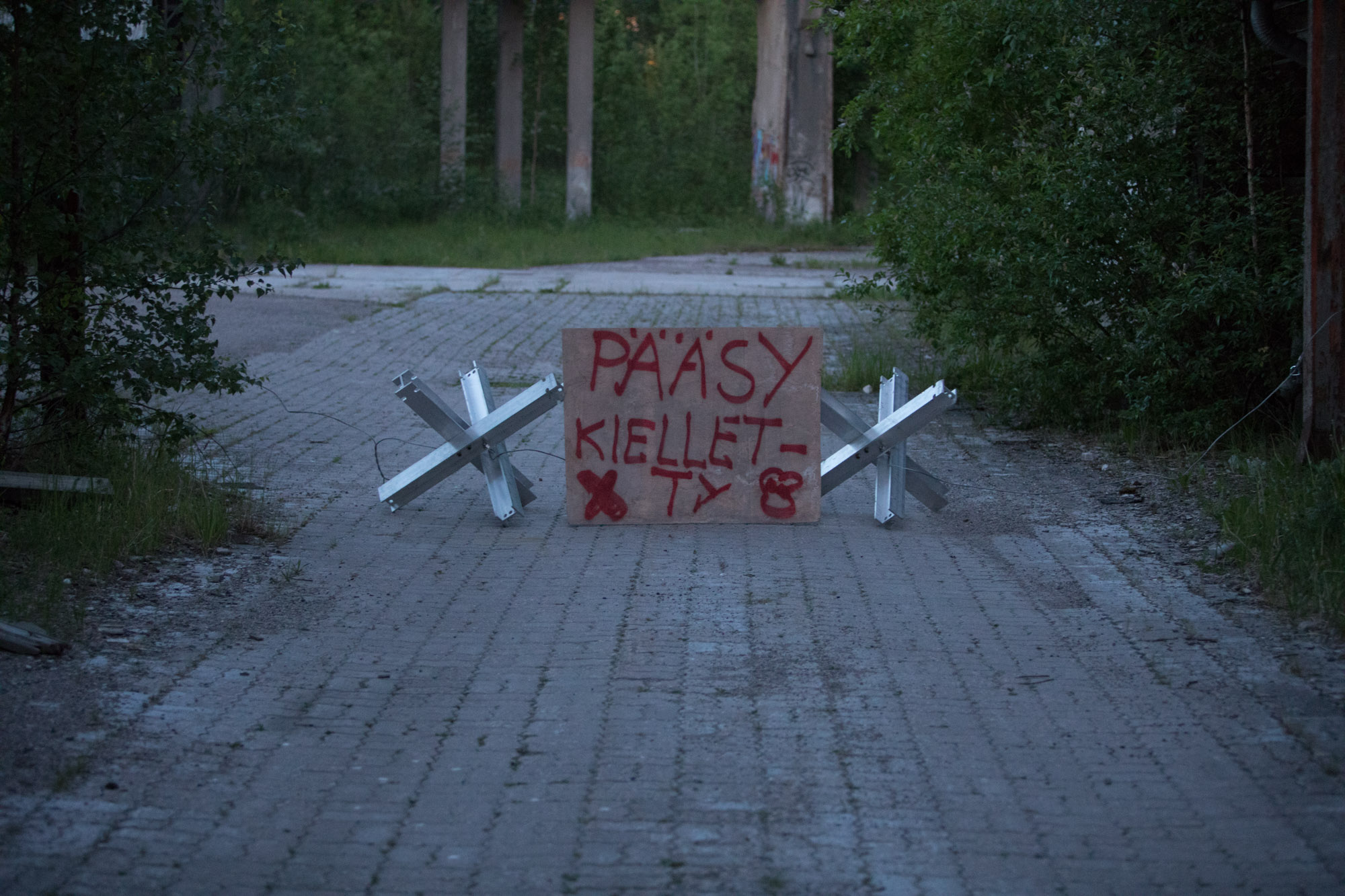 The bugger off sign is a vital part of every homely house after the collapse