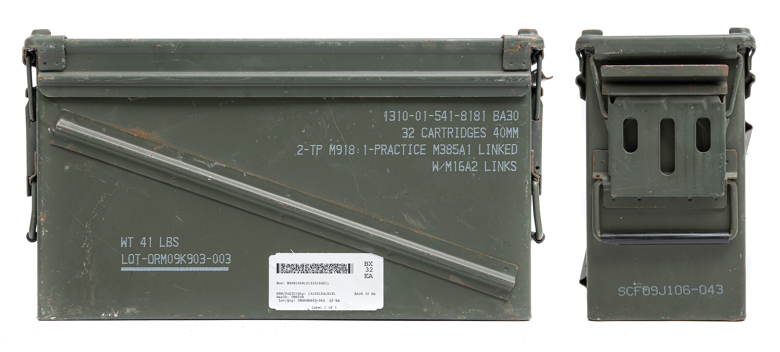 US Ammunition Box, 40 mm, Surplus - Varusteleka