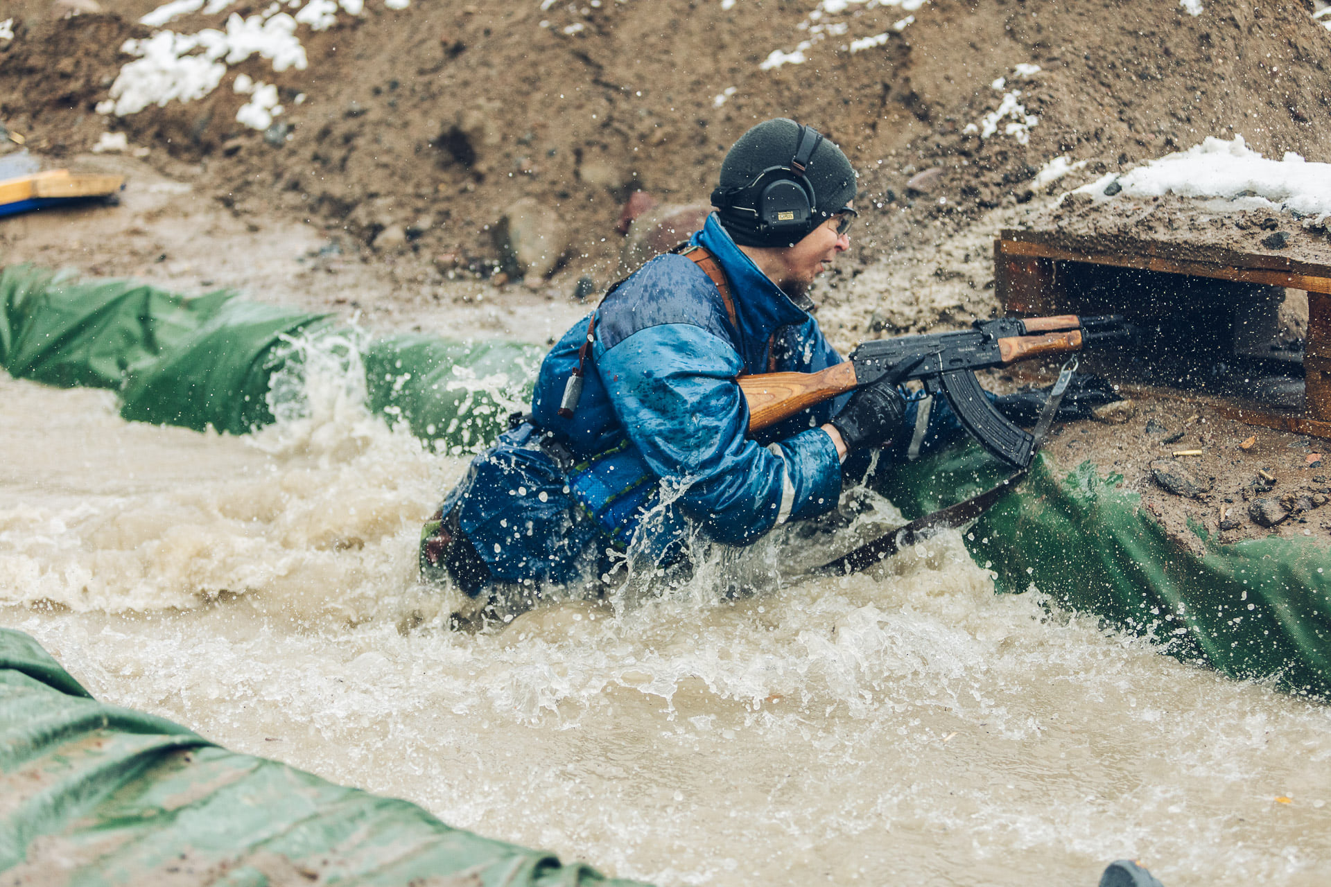 Shooter in water obstacle in Finnish Brutality