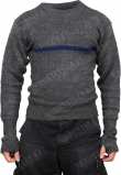 Finnish wartime model wool pullover, grey, heavily used.