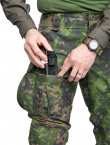 Särmä TST L4 Combat Pants. Front thigh pockets, these fit a can of dip, a tourniquet or a first aid dressing.