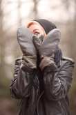 BW mittens, olive drab, surplus.