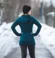Särmä Women's Merino Wool Hoodie. The model is 154 cm tall and wears size X-small.